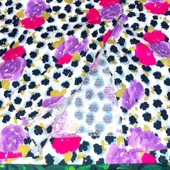 STUNNING Vintage Em Elle Bold Print Floral Dress - Picture 9 of 11